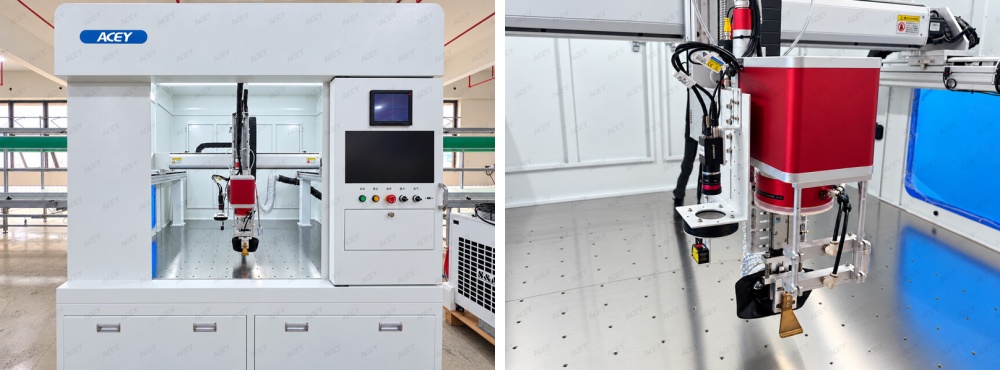 Automatic fiber laser welding machine for lithium battery pack