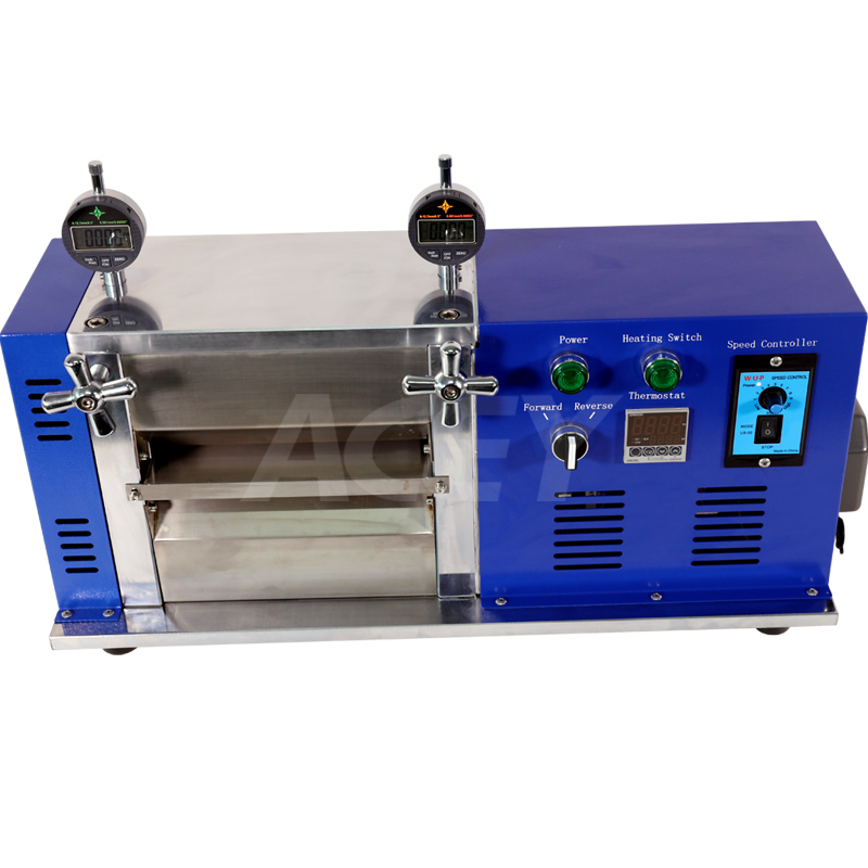 machine de presse à rouleaux d'électrode de batterie fonction de chauffage 