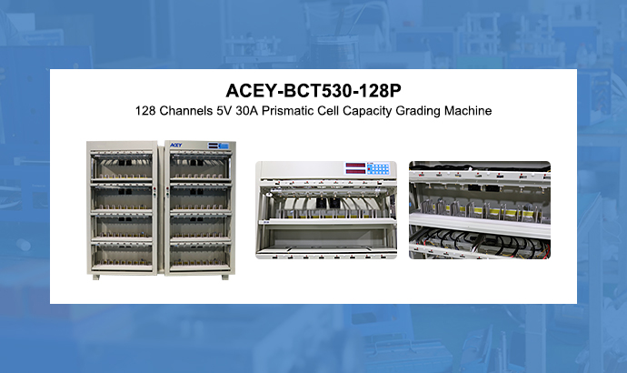 128 machine prismatique de classement de capacité de cellules des canaux 5V 30A